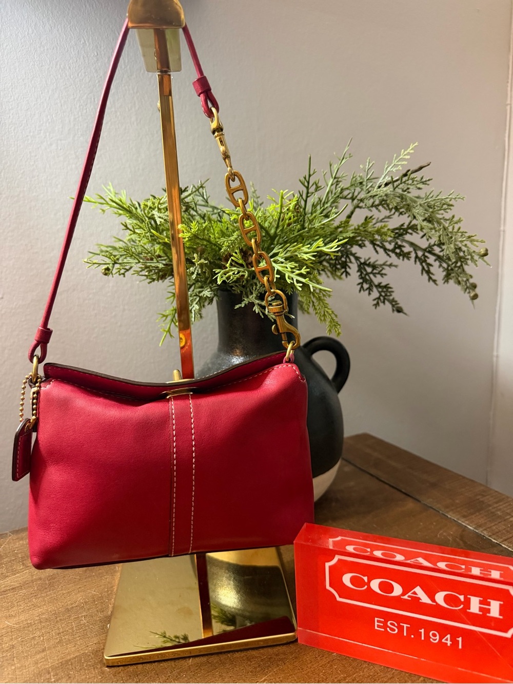 Coach Y2K Turnlock Wristlet - Picture 2 of 14
